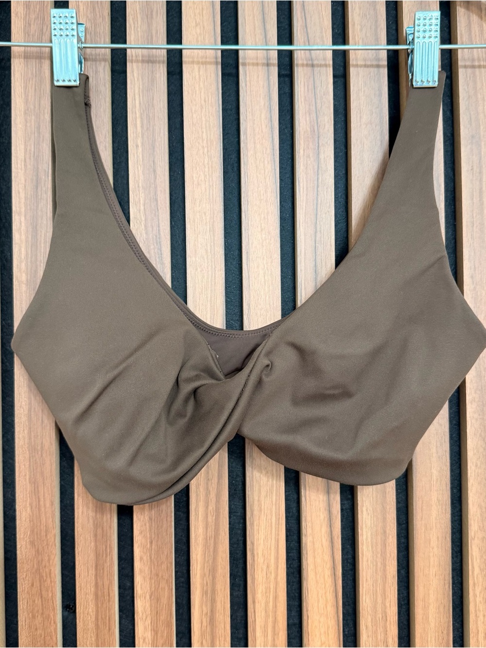 Nike Skims Women's Brown Twist-Front Bra XS